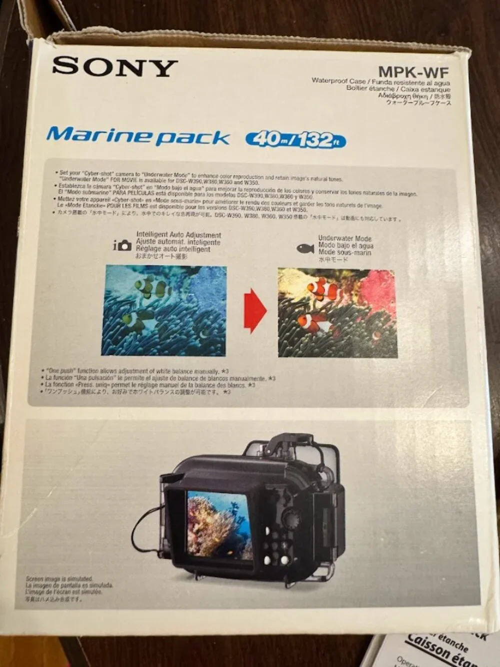 Sony MPK-WF Marine Pack Underwater Housing for Cyber-shot DSC-W350/W330